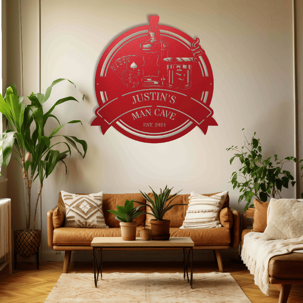 MyEasyMonogram Steel Sign Custom Steel Wall Decor