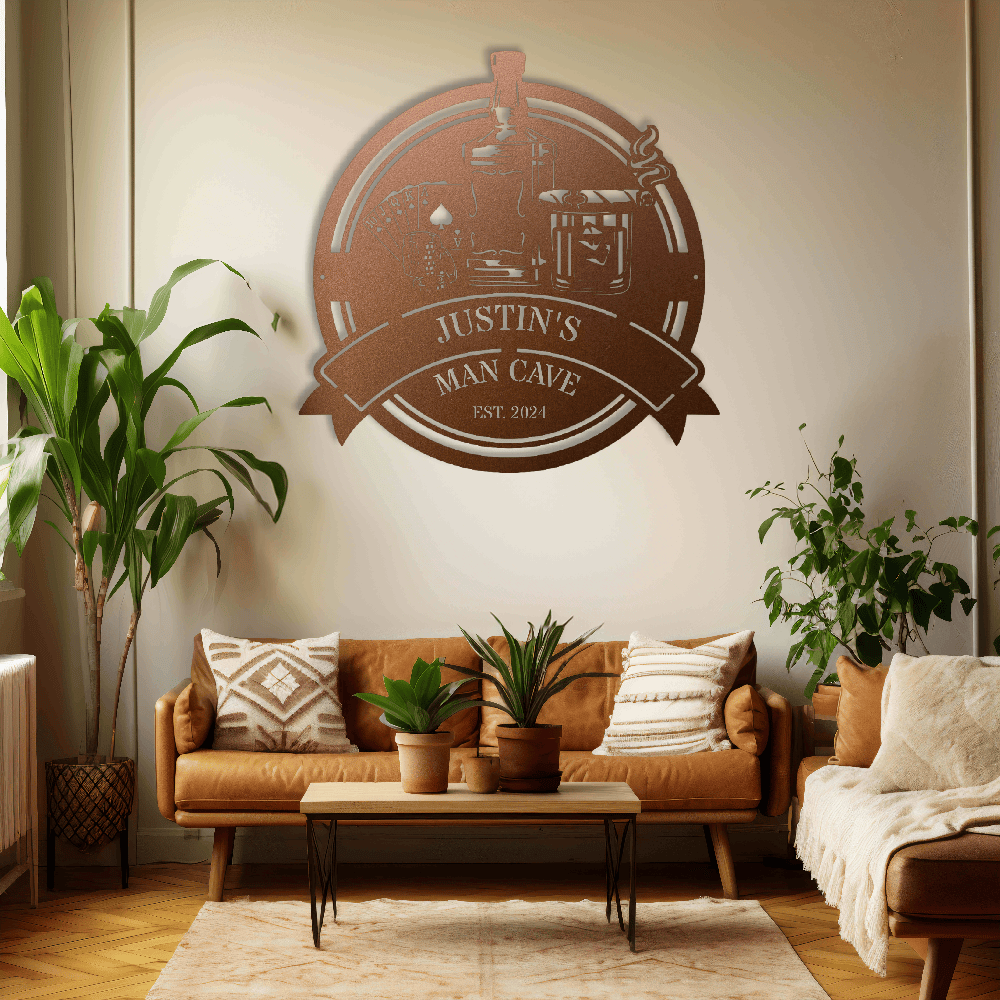 MyEasyMonogram Steel Sign Custom Steel Wall Decor