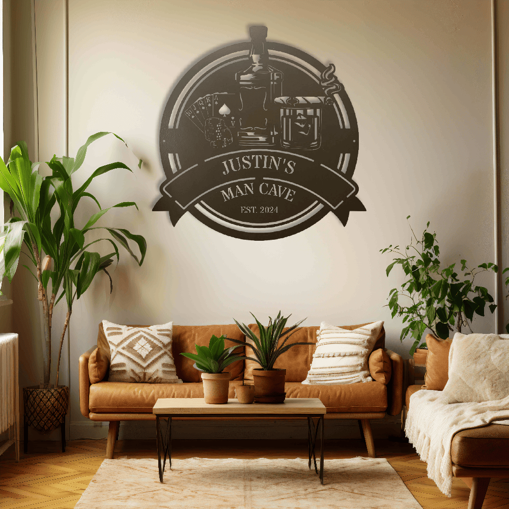 MyEasyMonogram Steel Sign Custom Steel Wall Decor
