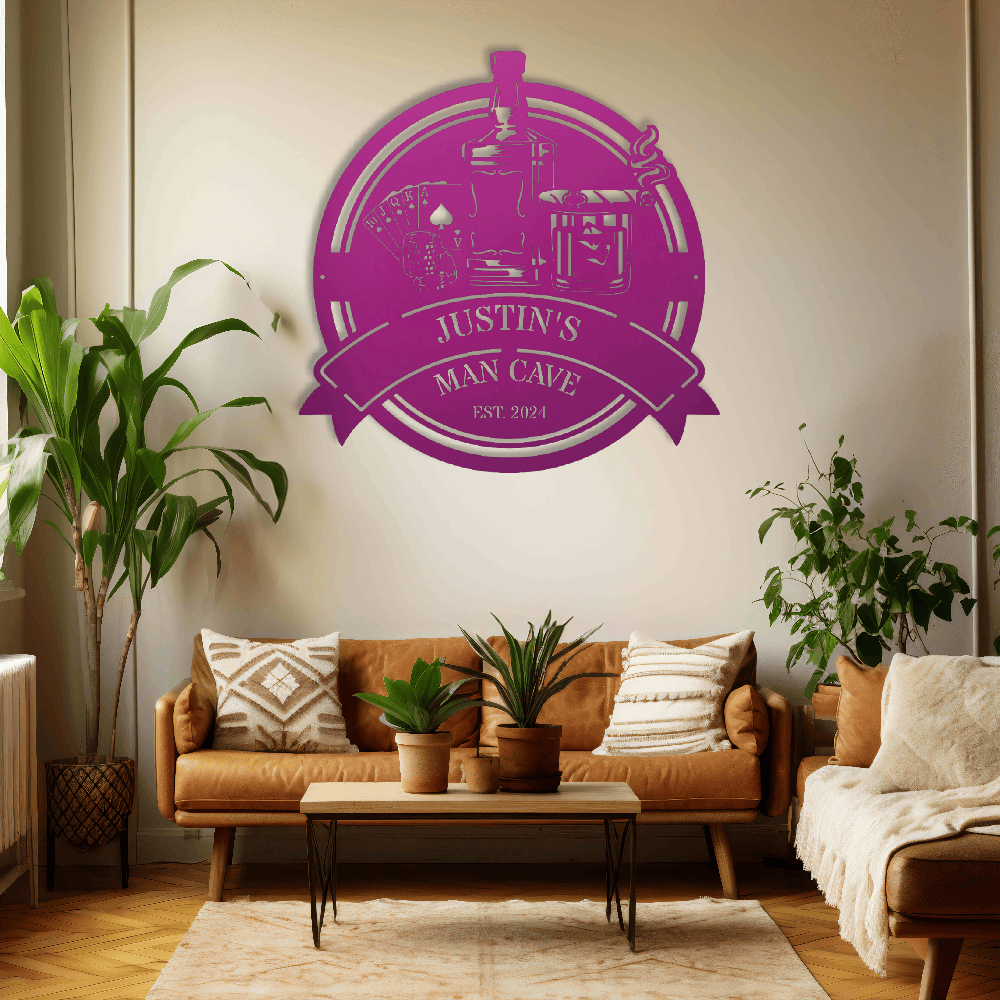 MyEasyMonogram Steel Sign Custom Steel Wall Decor