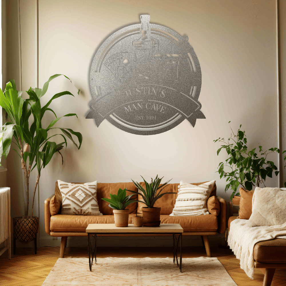 MyEasyMonogram Steel Sign Custom Steel Wall Decor