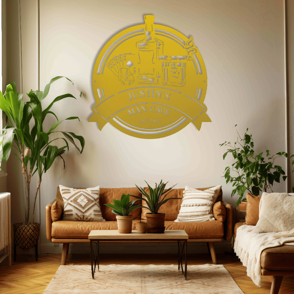 MyEasyMonogram Steel Sign Custom Steel Wall Decor