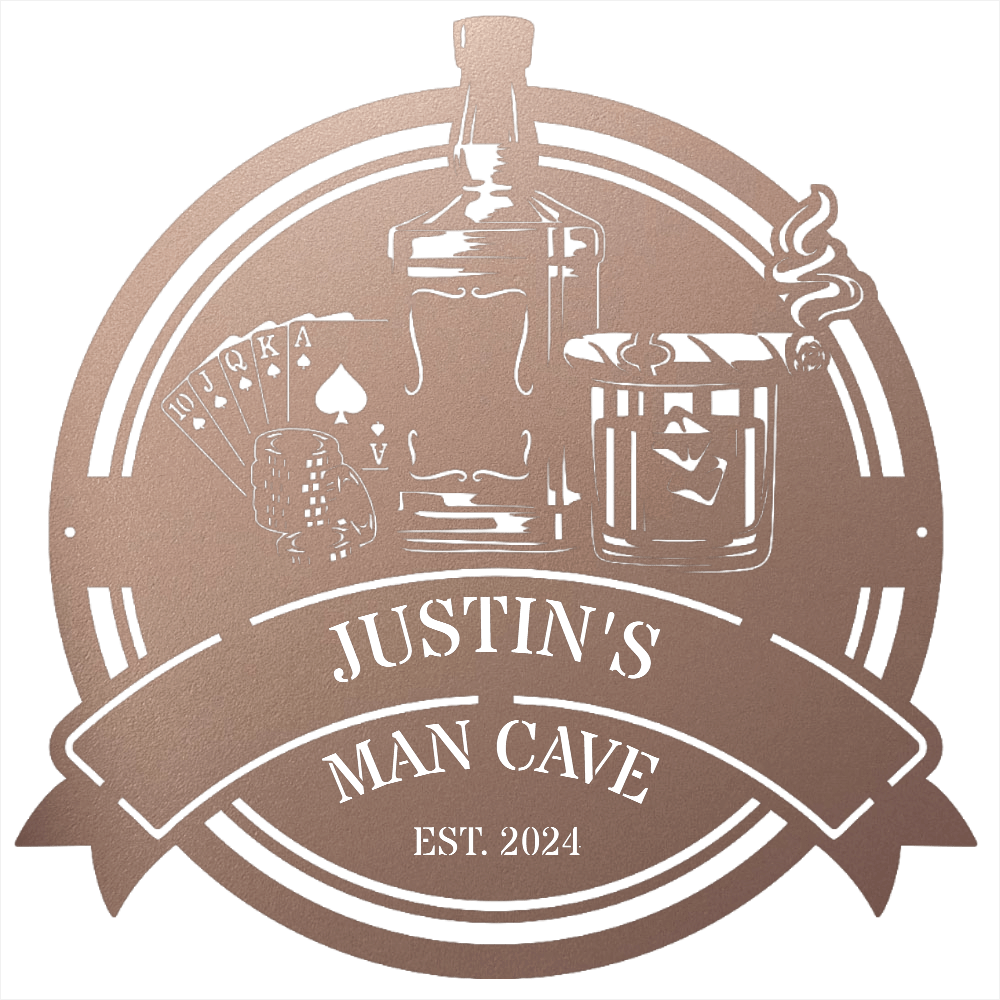 MyEasyMonogram Steel Sign Custom Steel Wall Decor