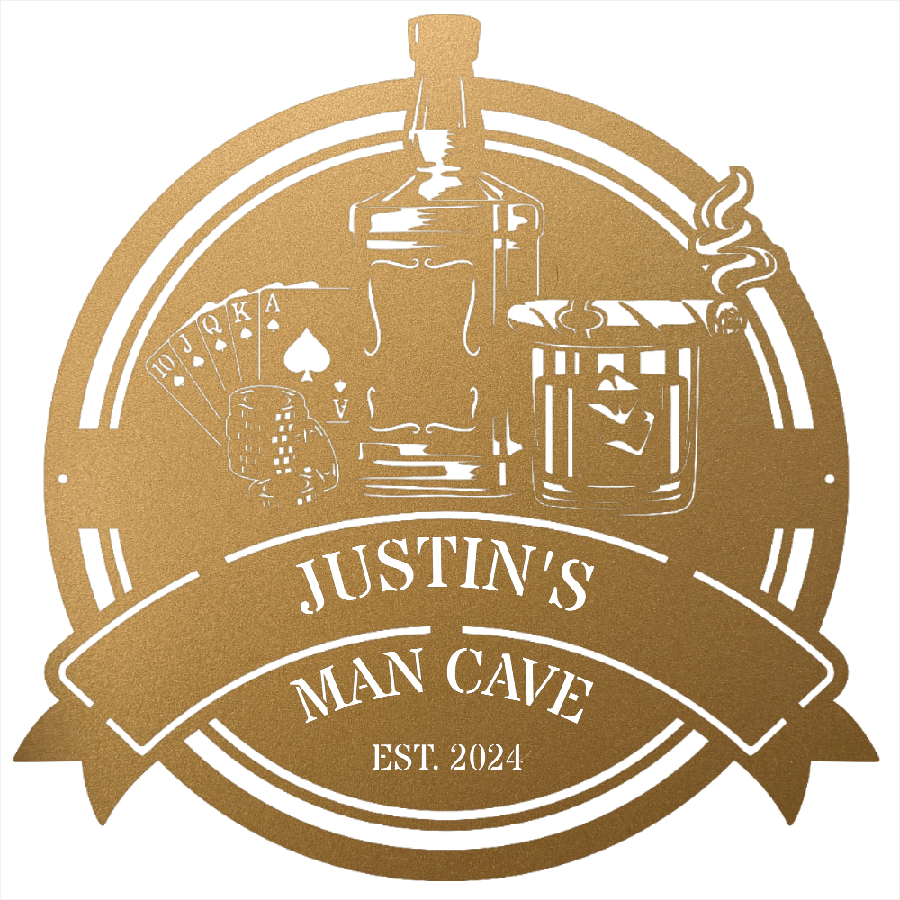 MyEasyMonogram Steel Sign Custom Steel Wall Decor