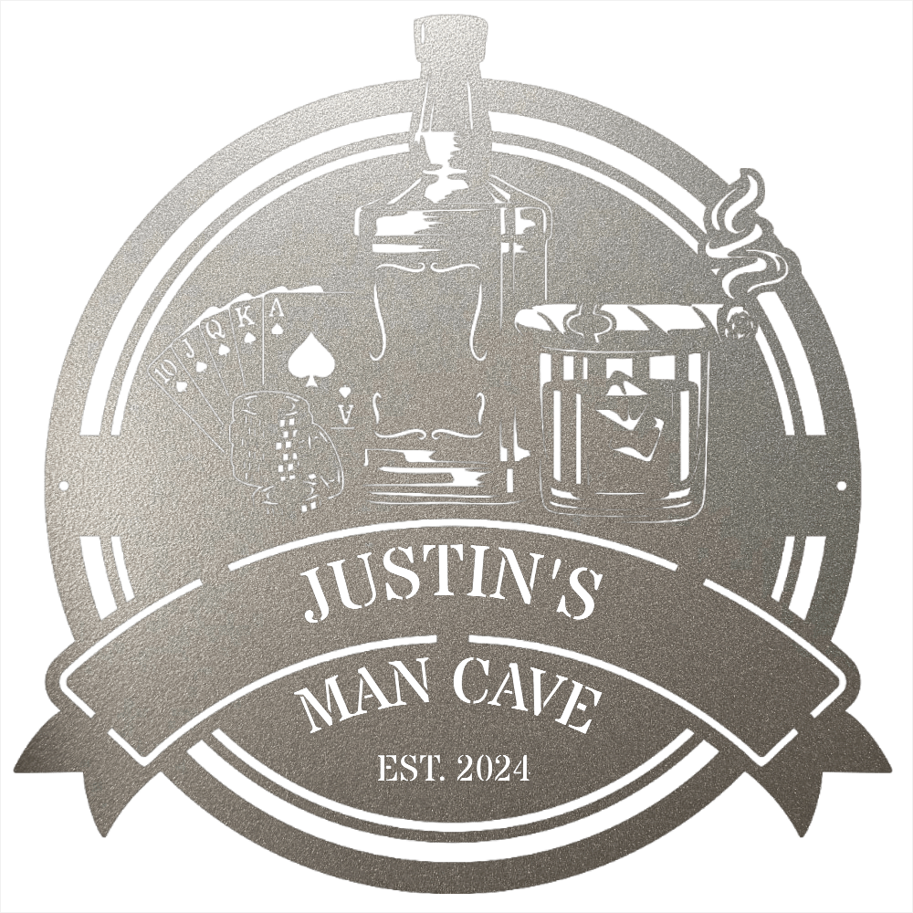 MyEasyMonogram Steel Sign Custom Steel Wall Decor