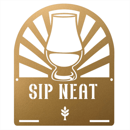 MyEasyMonogram Steel Sign Gold / 12 Glencairn Glass - If You Know You Know - For Bourbon and Whiskey Purists