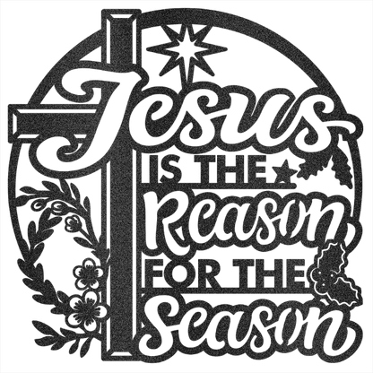 MyEasyMonogram Steel Sign Jesus Is the Reason for the Season – Steel Sign