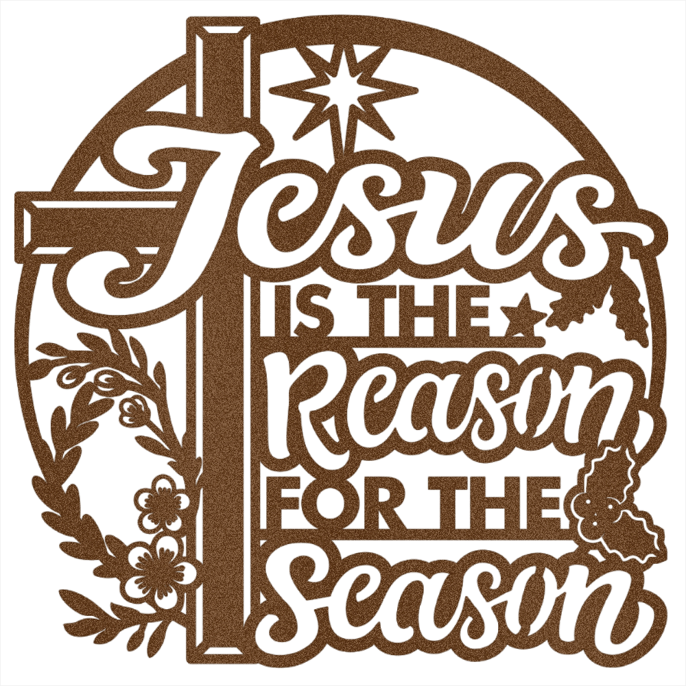 MyEasyMonogram Steel Sign Jesus Is the Reason for the Season – Steel Sign