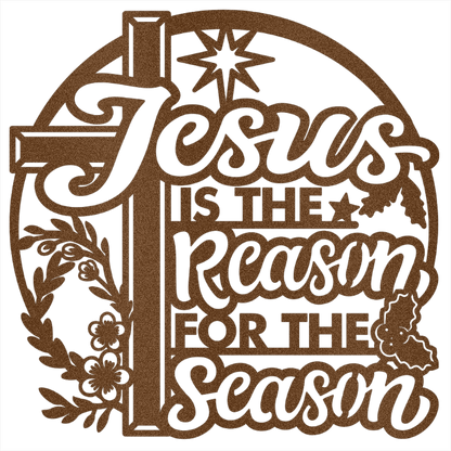 MyEasyMonogram Steel Sign Jesus Is the Reason for the Season – Steel Sign