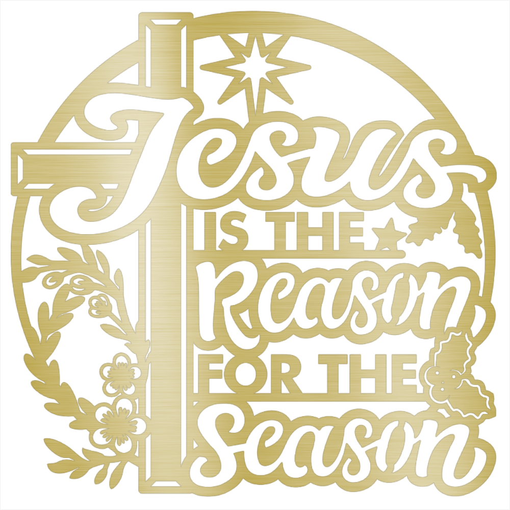 MyEasyMonogram Steel Sign Jesus Is the Reason for the Season – Steel Sign