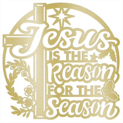 MyEasyMonogram Steel Sign Jesus Is the Reason for the Season – Steel Sign