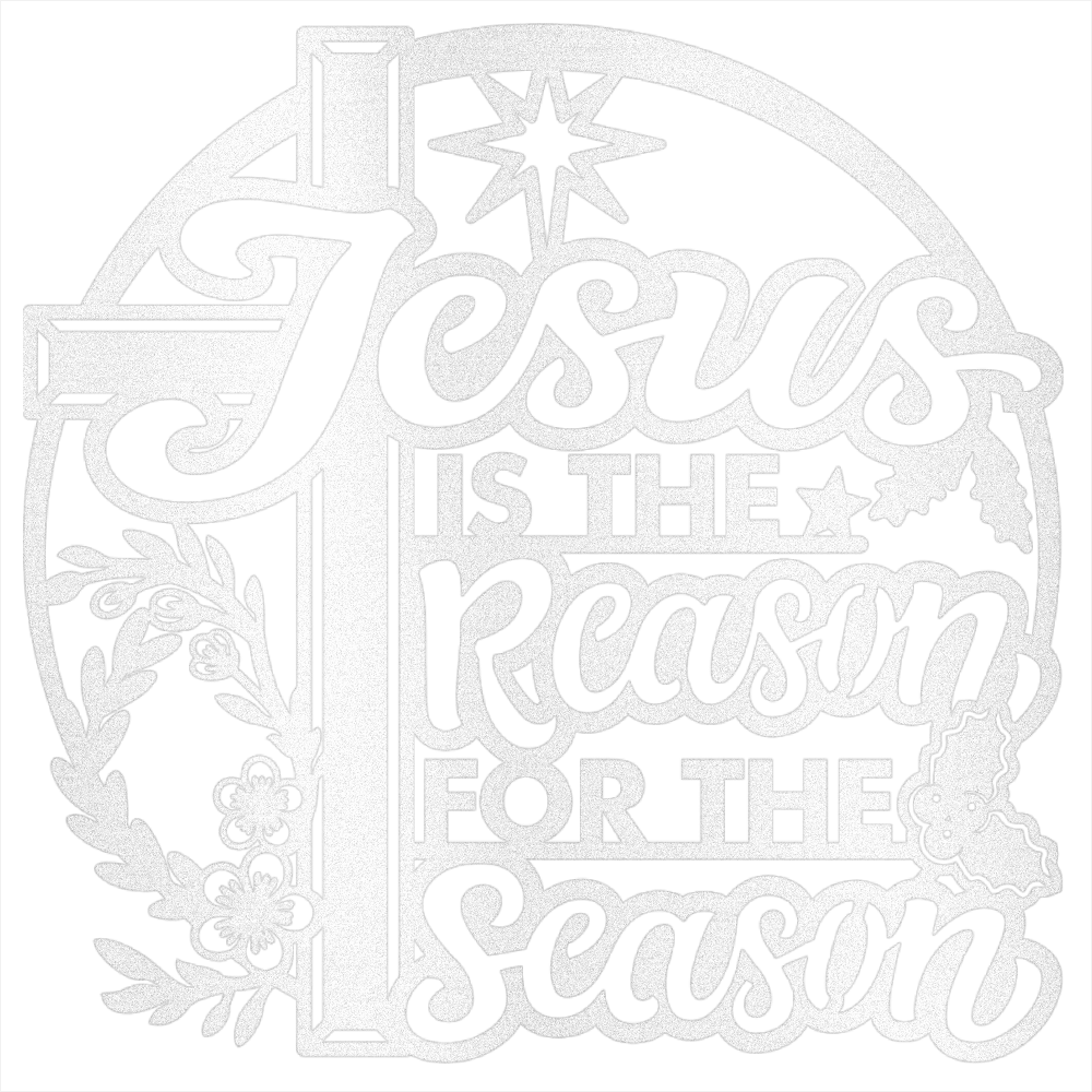 MyEasyMonogram Steel Sign Jesus Is the Reason for the Season – Steel Sign