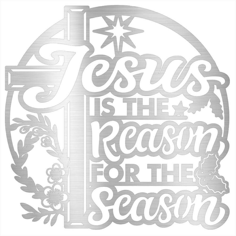MyEasyMonogram Steel Sign Jesus Is the Reason for the Season – Steel Sign