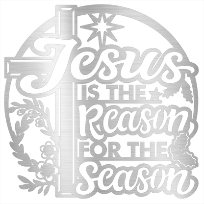 MyEasyMonogram Steel Sign Jesus Is the Reason for the Season – Steel Sign