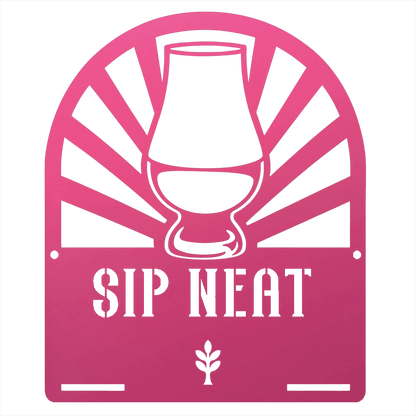 MyEasyMonogram Steel Sign Pink / 12 Glencairn Glass - If You Know You Know - For Bourbon and Whiskey Purists