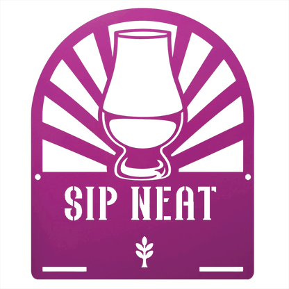 MyEasyMonogram Steel Sign Purple / 12 Glencairn Glass - If You Know You Know - For Bourbon and Whiskey Purists