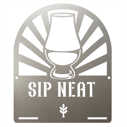 MyEasyMonogram Steel Sign Silver / 12 Glencairn Glass - If You Know You Know - For Bourbon and Whiskey Purists