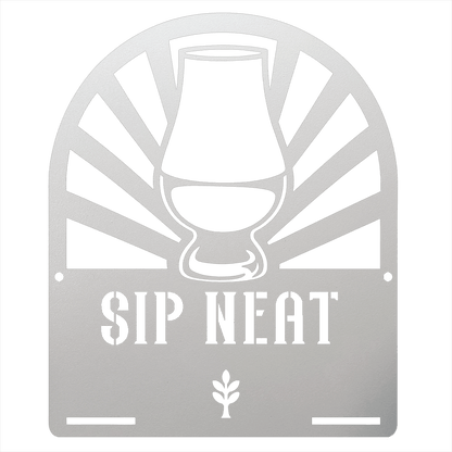 MyEasyMonogram Steel Sign White / 12 Glencairn Glass - If You Know You Know - For Bourbon and Whiskey Purists