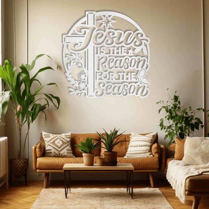 MyEasyMonogram Steel Sign White / 12 Jesus Is the Reason for the Season – Steel Sign
