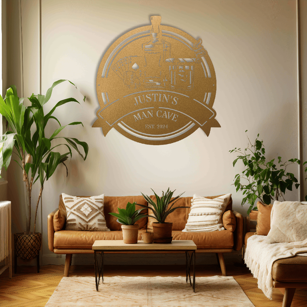 MyEasyMonogram Steel Sign Custom Steel Wall Decor
